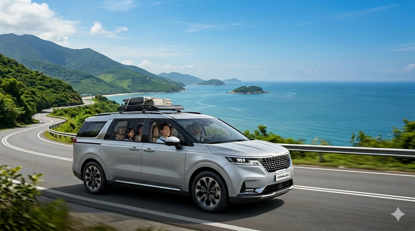 Rent a Car Kia Carnival in Vietnam – Luxury 7-Seater for Comfortable Travel